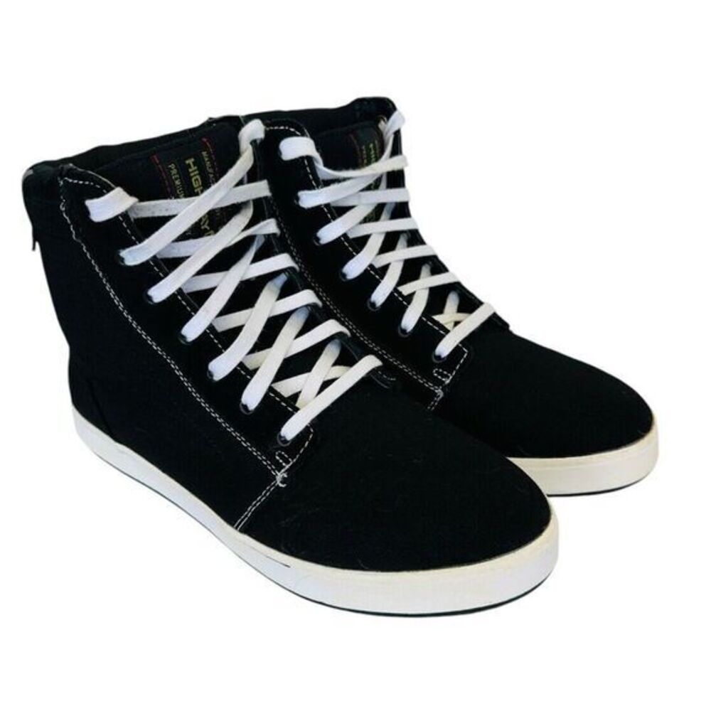 Highway 21 Axle Motorcycle Riding Shoes Black Men's‎ Size 10US RN# 104096